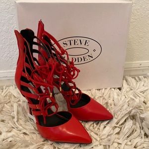 Red Steve Madden heels